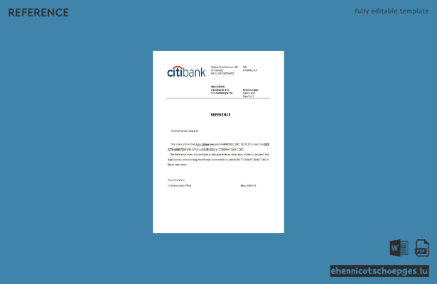 USA Citibank Schließungsbeispiel Vorschau